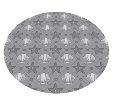 Tapis vinyle animal motif étoile de mer coquillage - TenStickers