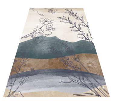 tapis salon Nature peinte - TenStickers