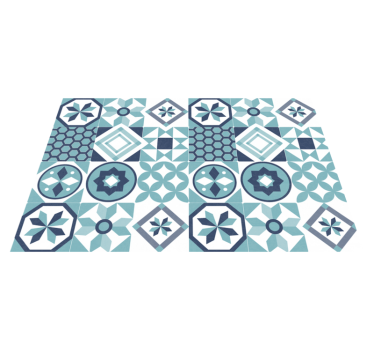 Tapis mosaique vinyle inspiration mosaïque - TenStickers