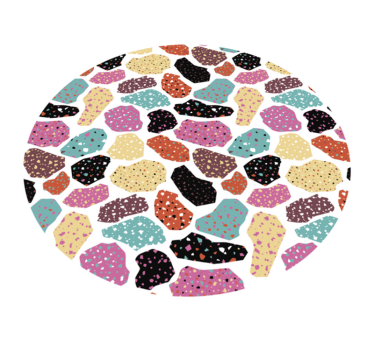Tapis vinyle animal terrazzo moucheté - TenStickers