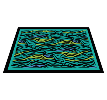 Tapis vinyle animal safari abstrait - TenStickers