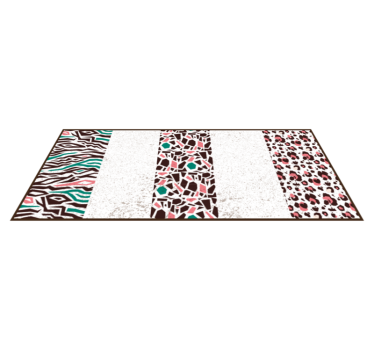 tapis vinyle pour couloir Empreintes d'animaux multiples - TenStickers