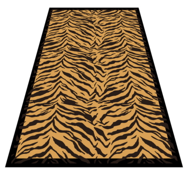 tapis salon Effet tigre - TenStickers
