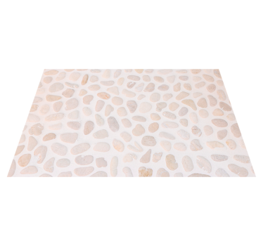 Tapis vinyle animal motif de galets neutre - TenStickers