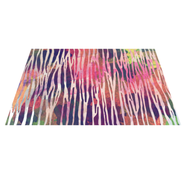 tapis vinyle pour chambre Texture abstraite de zèbre - TenStickers