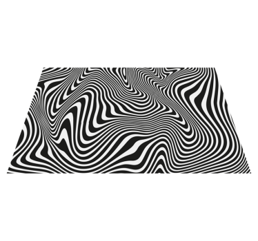 tapis vinyle pour chambre Effet 3d zèbre - TenStickers