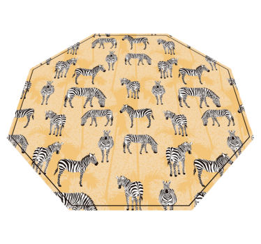Tapis vinyle animal motif safari zèbre - TenStickers
