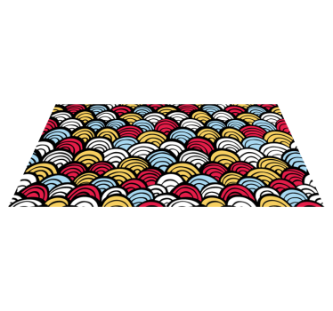 Tapis vinyle pour chambre Des écailles de poisson - TenStickers