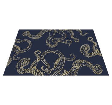 Tapis vinyle pour chambre Tentacules de poulpe - TenStickers