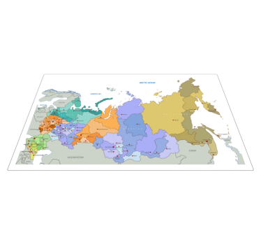 Tapis vinyl mappemonde Carte urss - ou - TenStickers