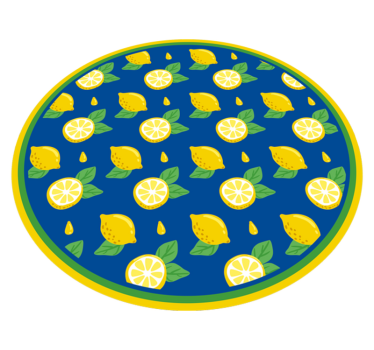 Tapis vinyle cuisine conception d'agrumes et de citron - TenStickers