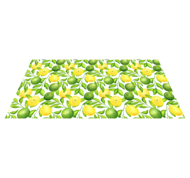 tapis cuisine Citrons et limes - TenStickers