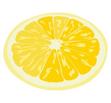 Tapis vinyle cuisine tranche de citron brillant - TenStickers