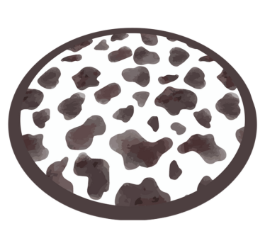 Tapis vinyle animal style cuir de vache - TenStickers