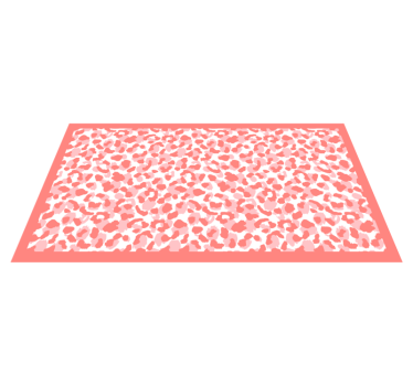 Tapis vinyle animal motif léopard doux - TenStickers