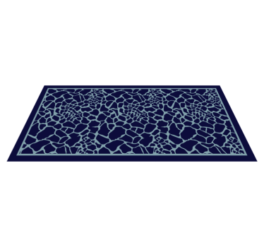 tapis salon Imprimé girafe bleu - TenStickers
