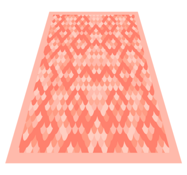 tapis salon Imprimé serpent rose - TenStickers