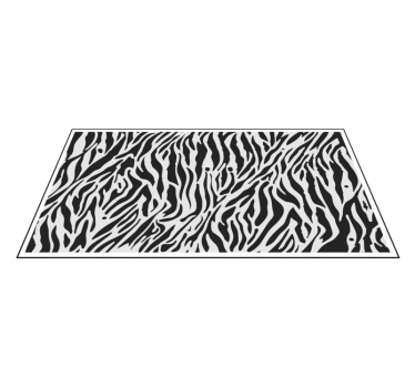 Tapis vinyle animal motifs à rayures zébrées - TenStickers