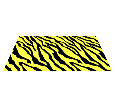 Tapis vinyle animal imprimé zèbre jaune - TenStickers
