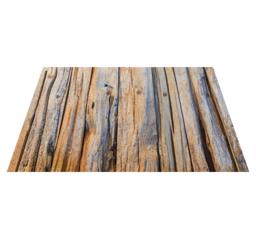 Tapis vinyle entrée effet bûches de bois - TenStickers