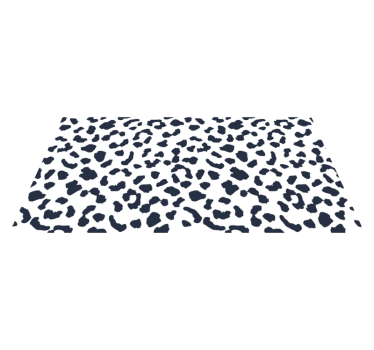 tapis salon Peau de léopard blanc - TenStickers