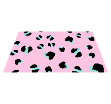 Tapis vinyle animal taches de léopard audacieuses - TenStickers