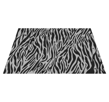 tapis salon Zèbre gris - TenStickers