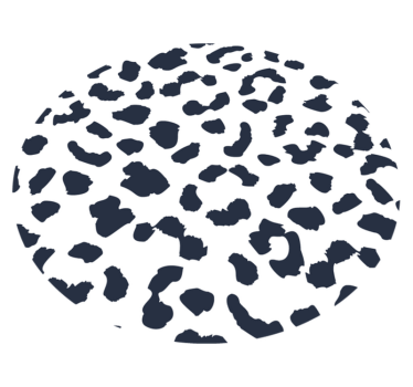 tapis salon Peau de léopard circulaire - TenStickers