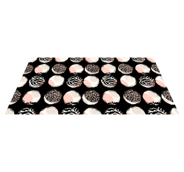 Tapis vinyle animal motifs de cercles audacieux - TenStickers
