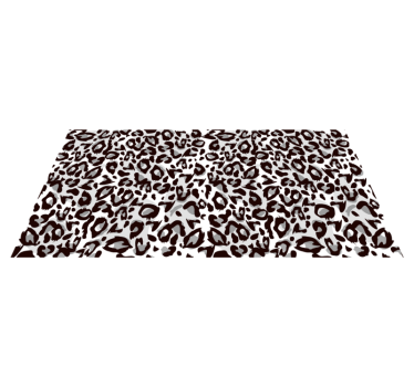 tapis salon Léopard noir - TenStickers