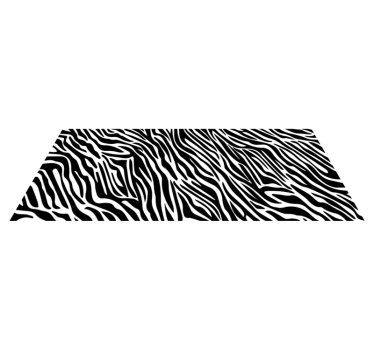 Tapis vinyle animal style à rayures zébrées - TenStickers