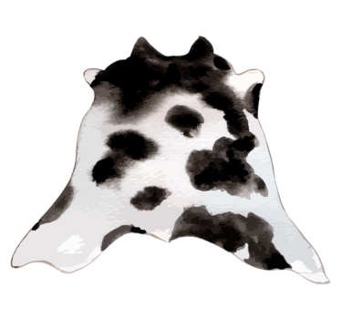 tapis salon Vache de l'ouest - TenStickers