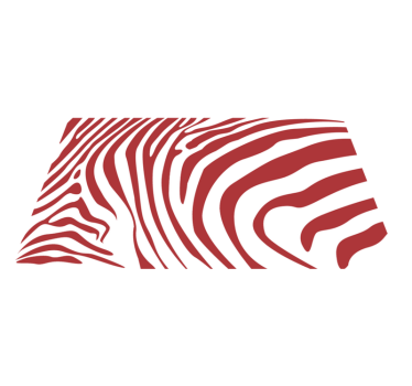 Tapis vinyle animal vagues rouges frappantes - TenStickers