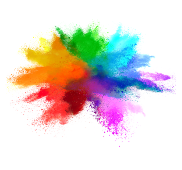 Tapis vinyle personnalise Explosion de couleurs - TenStickers