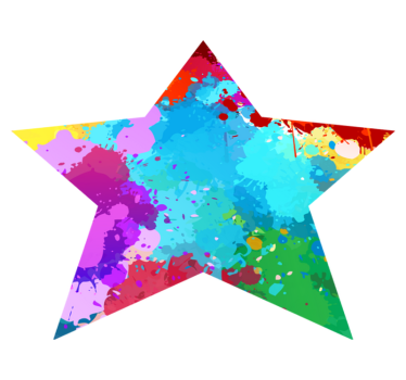 tapis vinyle pour chambre Fête des couleurs splash - TenStickers