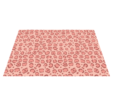 Tapis vinyle animal pois léopard - TenStickers