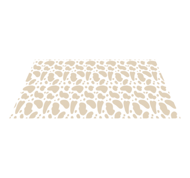 Tapis vinyle animal taches de girafe beiges - TenStickers