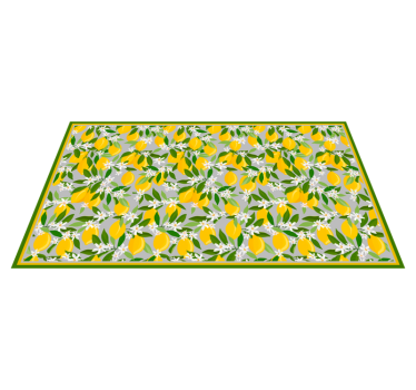 tapis cuisine Cadre de citronnier - TenStickers