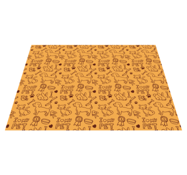 Tapis vinyle animal modèle d'amour pour animaux de compagnie - TenStickers