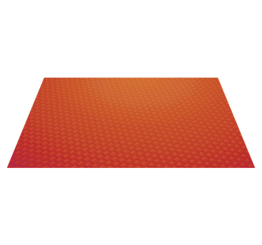 Tapis vinyle avec motif Carbone orange - TenStickers