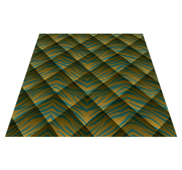 Tapis vinyle animal motif zèbre fusion - TenStickers