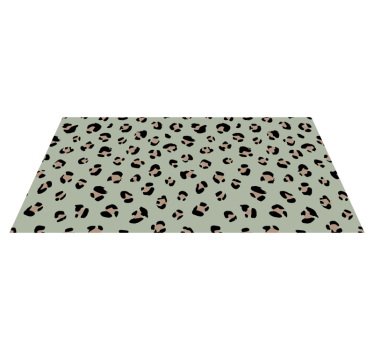 Tapis vinyle animal motif léopard esthétique - TenStickers