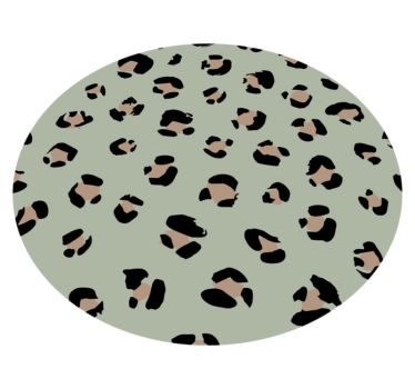 Tapis vinyle animal imprimé léopard esthétique - TenStickers