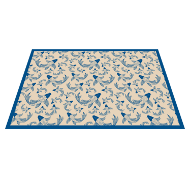 Tapis vinyle animal motifs de poissons - TenStickers
