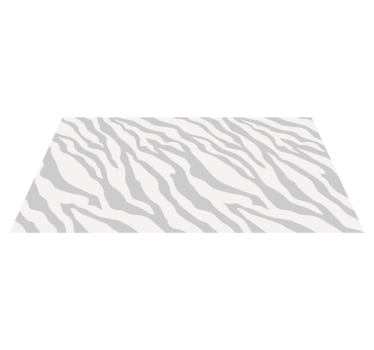 Tapis vinyle animal rayures zébrées grises - TenStickers