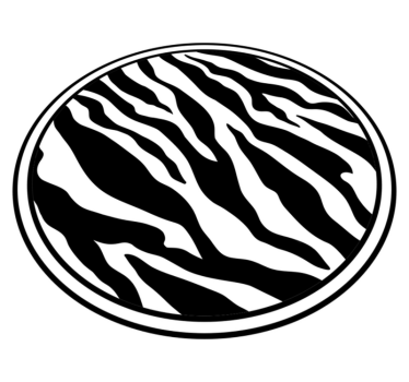 Tapis vinyle animal lignes zébrées chics - TenStickers