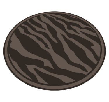 Tapis vinyle animal motif zèbre élégant - TenStickers