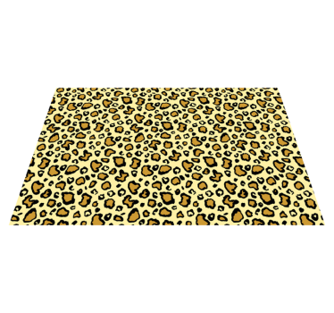Tapis vinyle animal motif léopard ludique - TenStickers