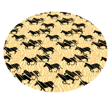 Tapis vinyle animal motif de cheval élégant - TenStickers