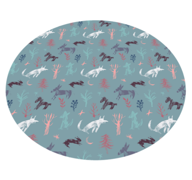Tapis vinyle animal créatures inspirées de la nature - TenStickers
